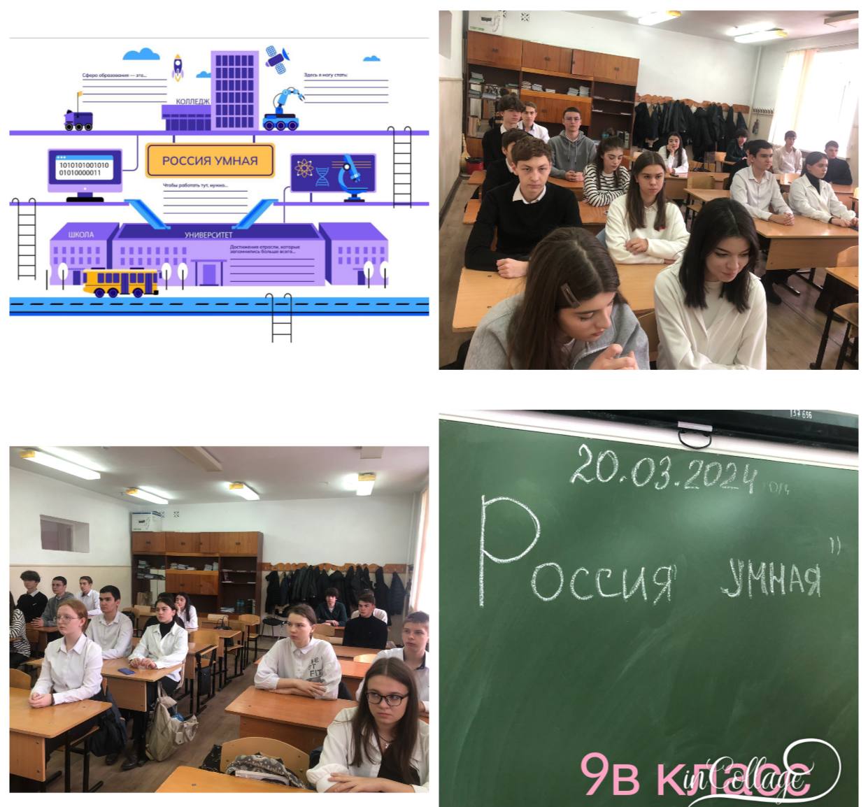 Сегодня в 9в классе прошло профориентационное занятие «Россия добрая»..