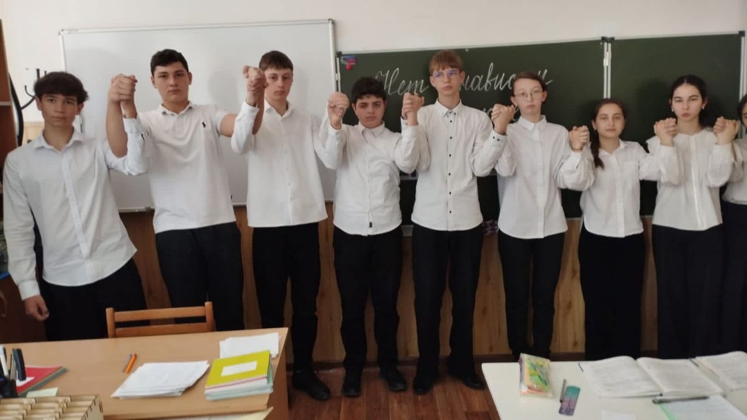 В 9ж классе прошёл классный час &amp;quot;Нет ненависти и вражде&amp;quot;.